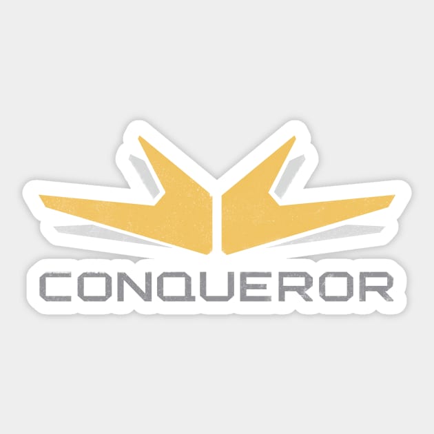 Redout - Conqueror Logo Sticker by 34bigthings